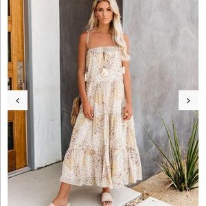 Vici Gisele tiered tassel dress - NWT